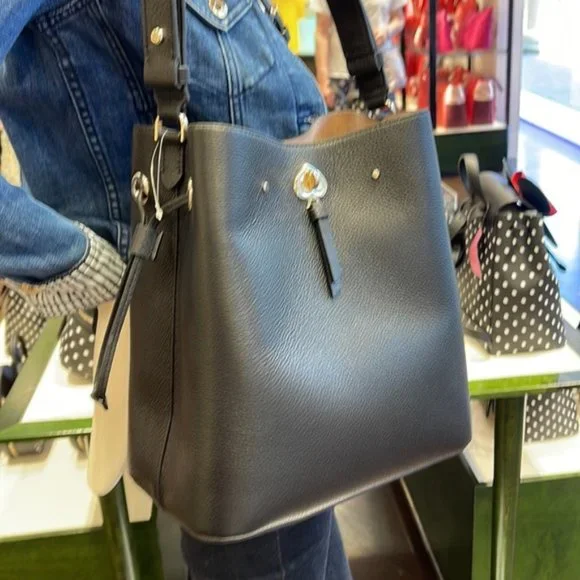 kate spade | Bags | Kate Spade Marti Large Bucket Bag Black  display picture 3